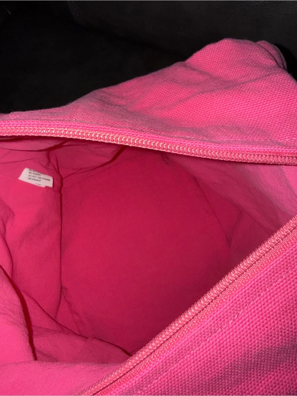 Super cute Kokocat Pink Canvas Tote Bag with Cat Appliqués